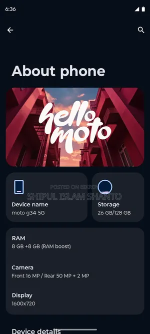 Motorola Moto G 5G 128 GB Black