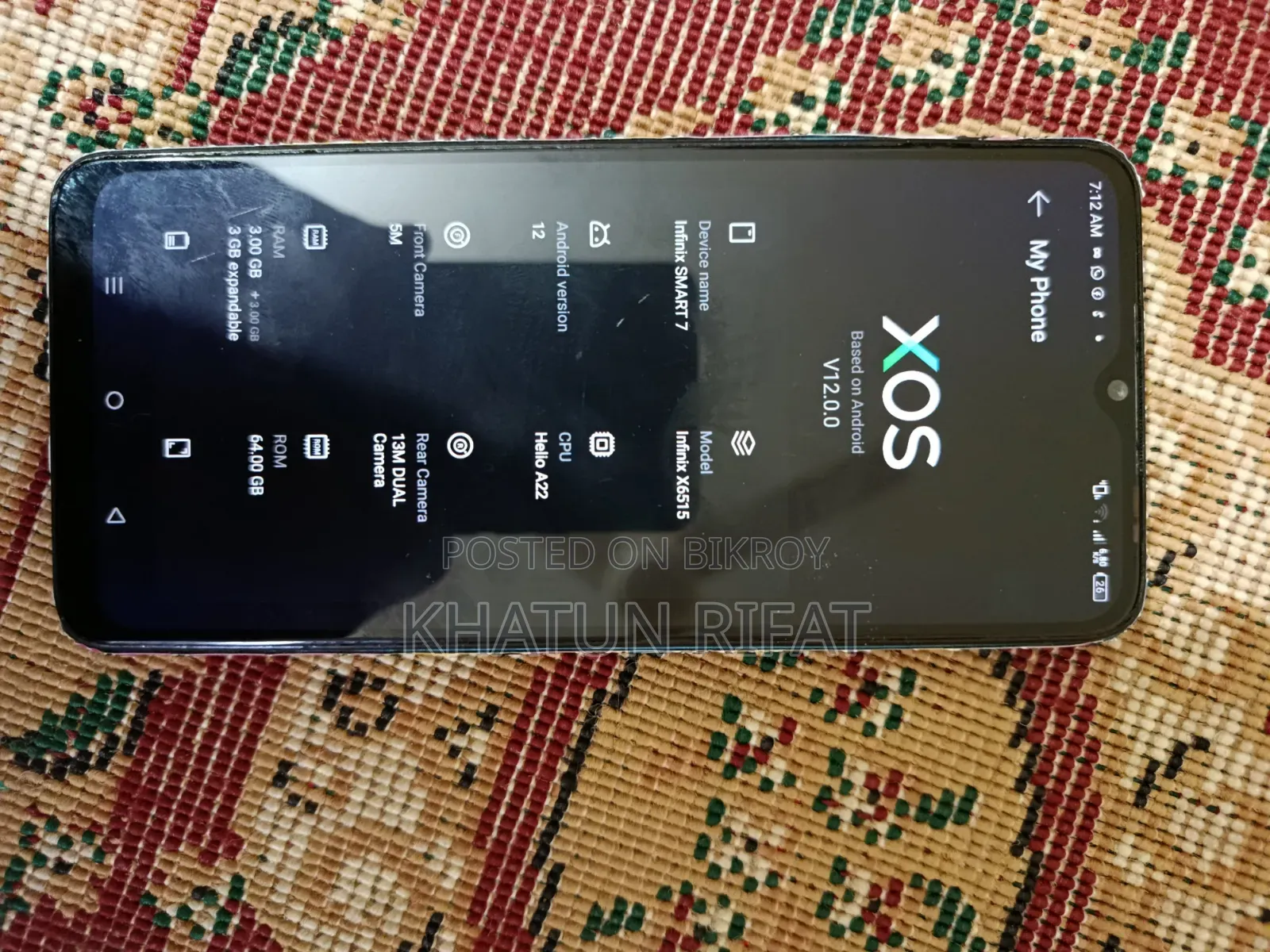 Infinix Smart 7 64 GB Blue