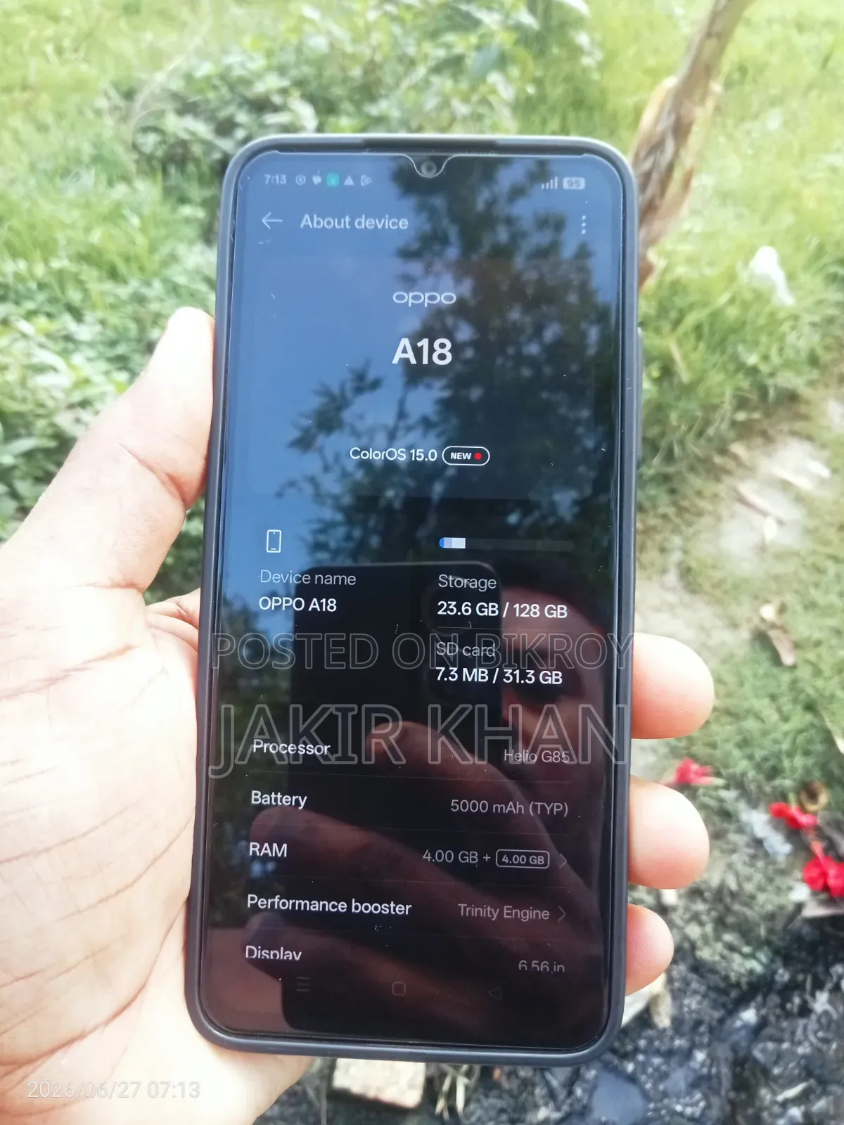 Oppo A18 128 GB Black