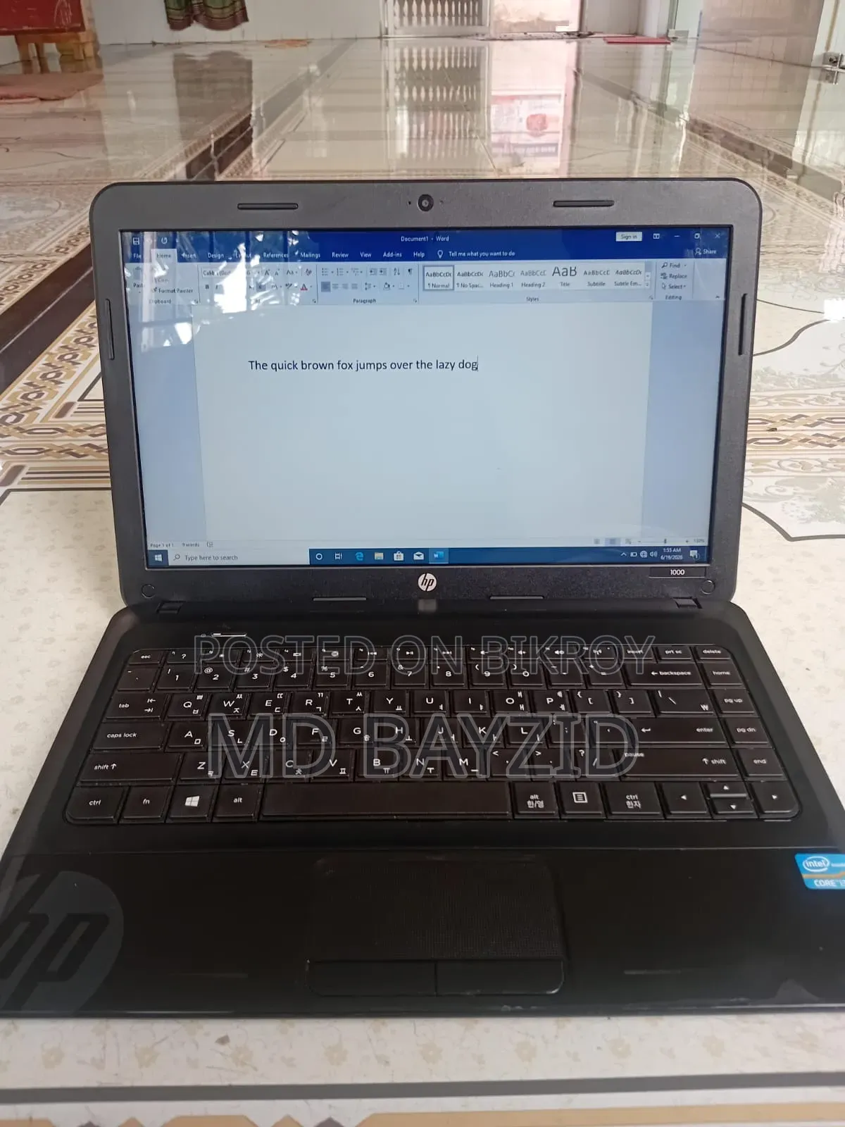 Laptop HP 8GB Intel Core I3 HDD 500GB
