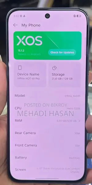 Infinix Hot 60 Pro 128 GB Black