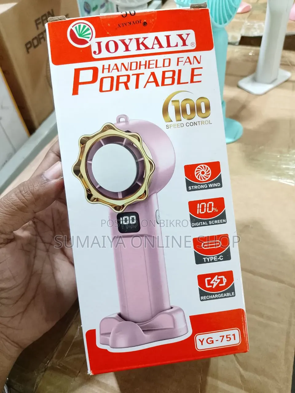 Joykaly YG-751 Portable Handheld Fan