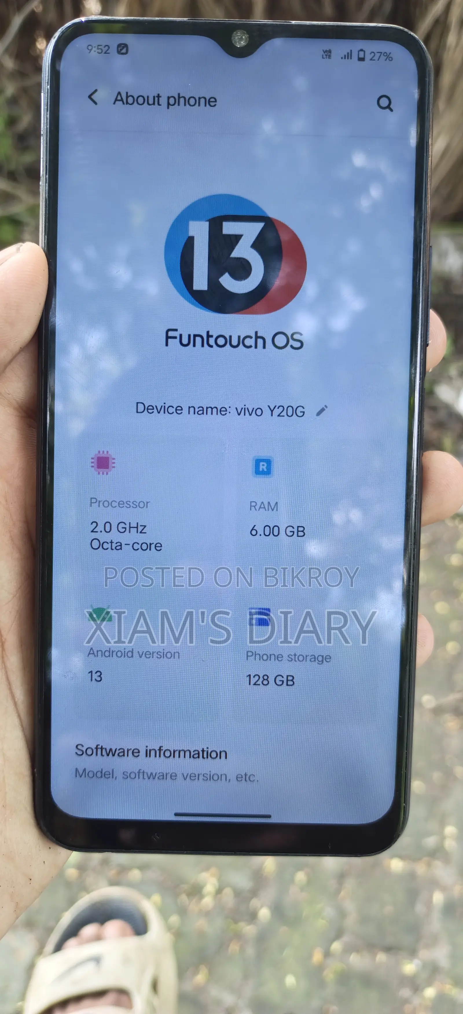 Vivo Y20 64 GB Black