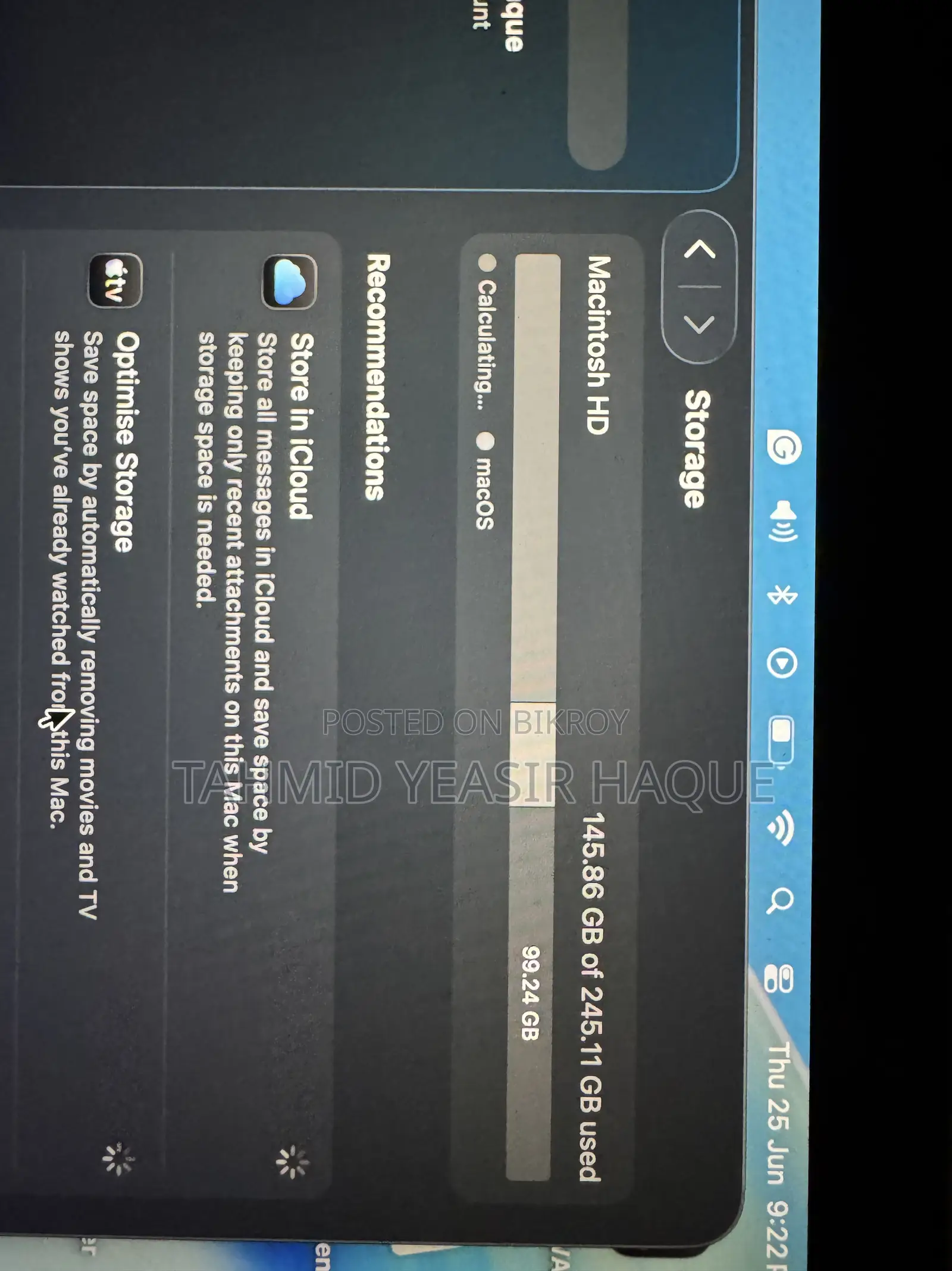 Laptop Apple MacBook Air 2020 M1 8GB Apple M1 SSD 256GB