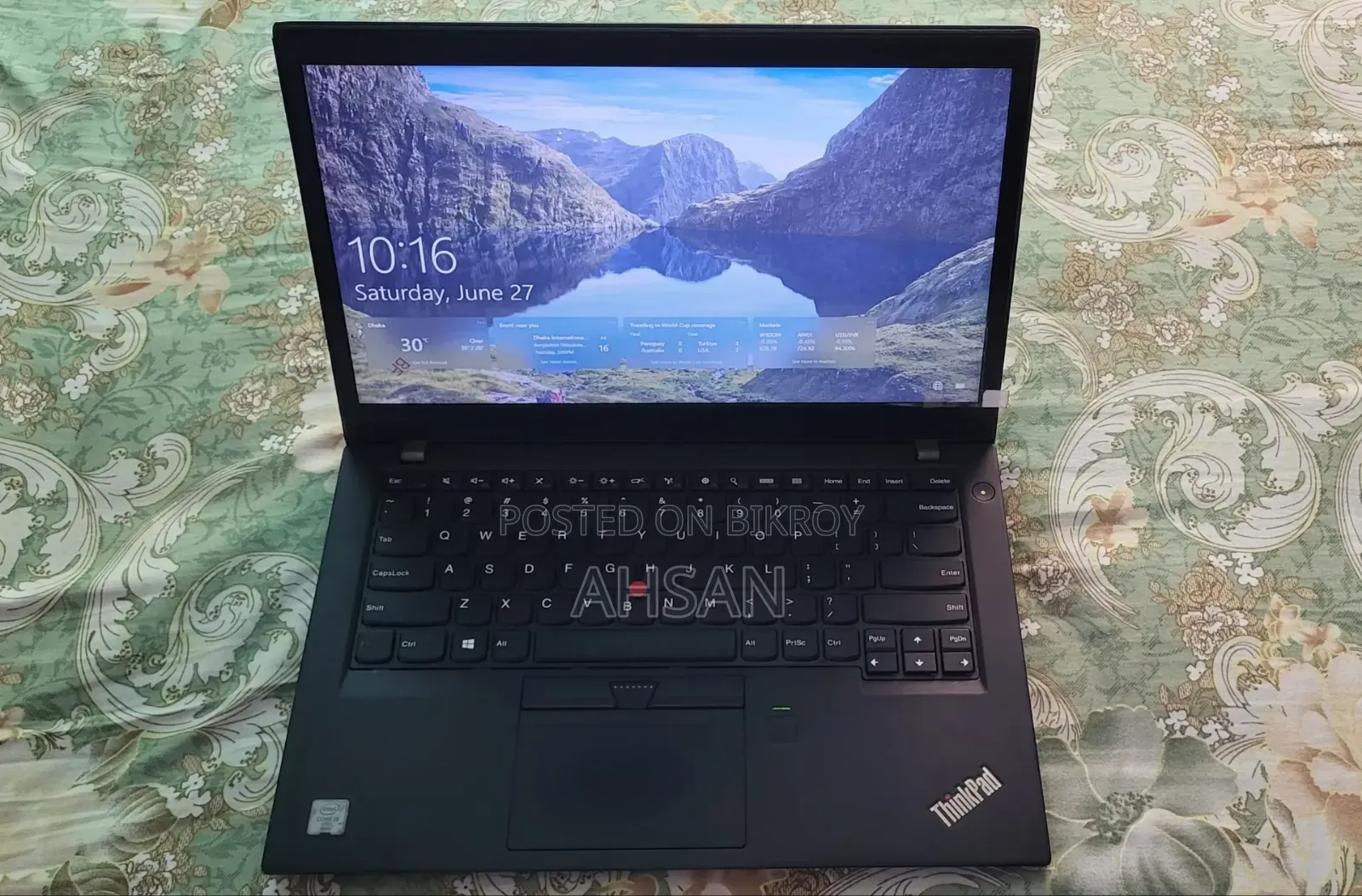 Laptop Lenovo ThinkPad T470s 4GB Intel Core I5 SSD 256GB