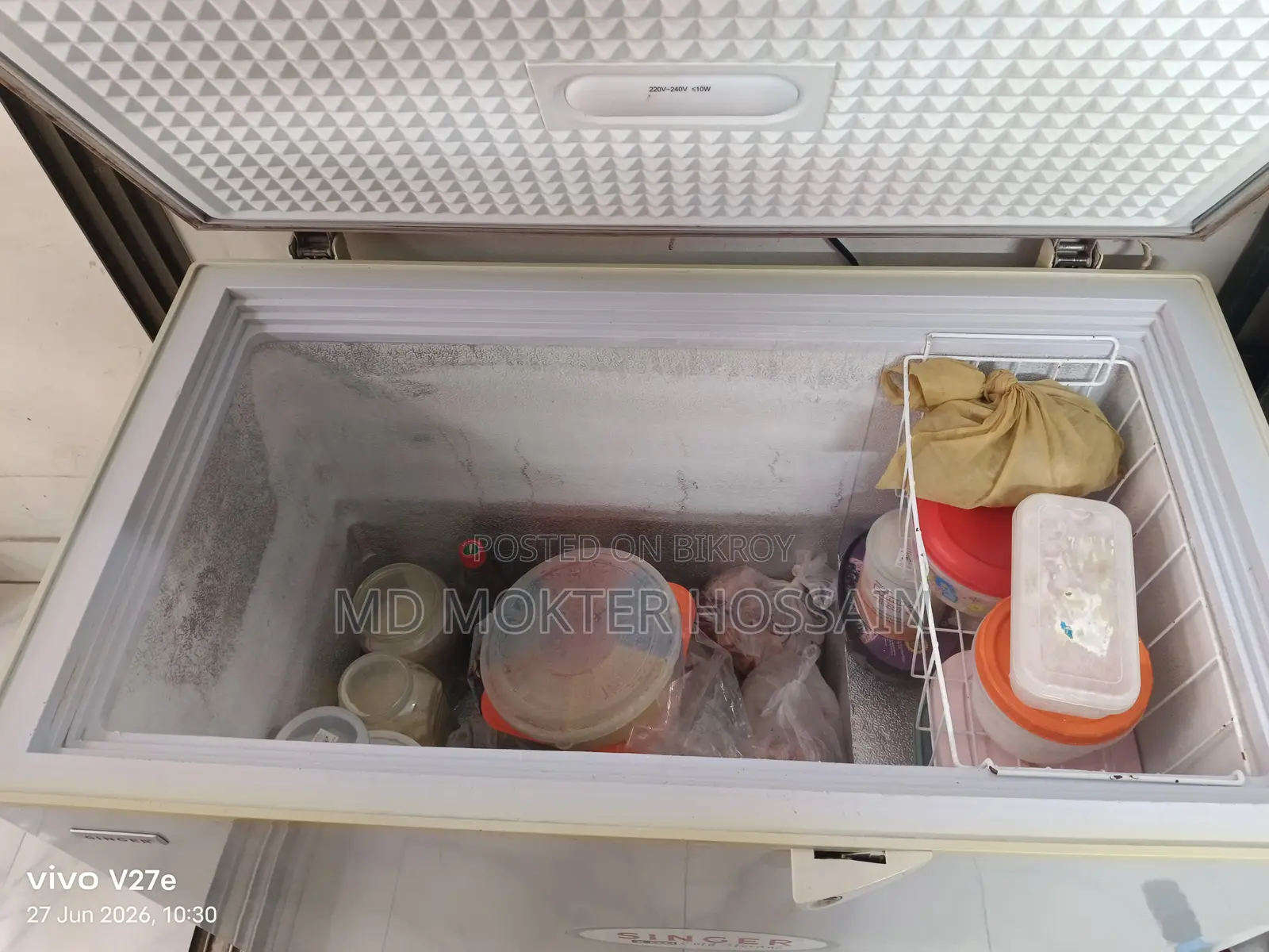 Singer Deep Fridge 205l – Cooling Ok, Good Condition, Urgent Sale