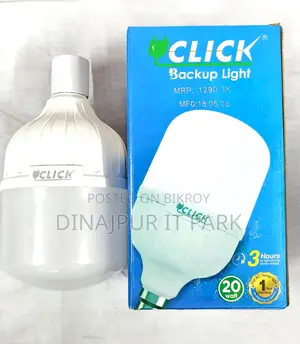 Click 20W Rechargeable Backup Light – Light will stay on even if the power goes out!