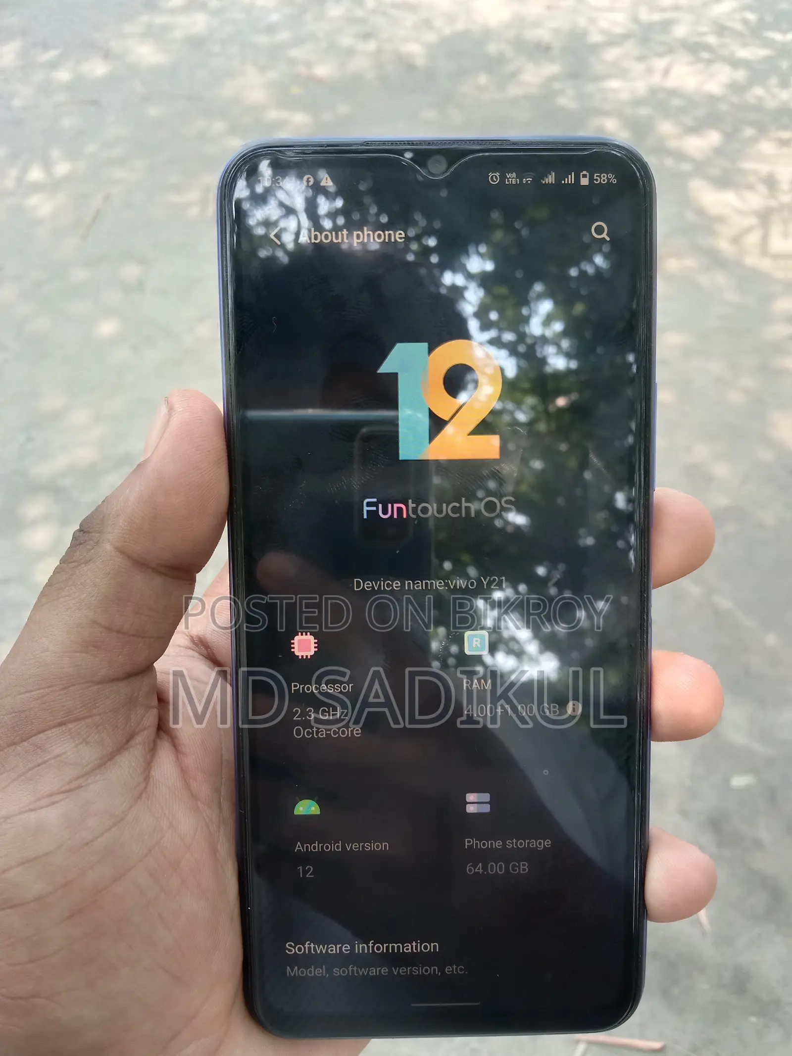 Vivo Y21 64 GB Blue