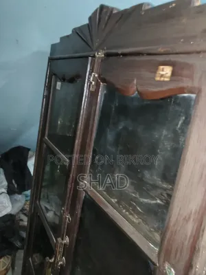 A teak wood wardrobe will be sold