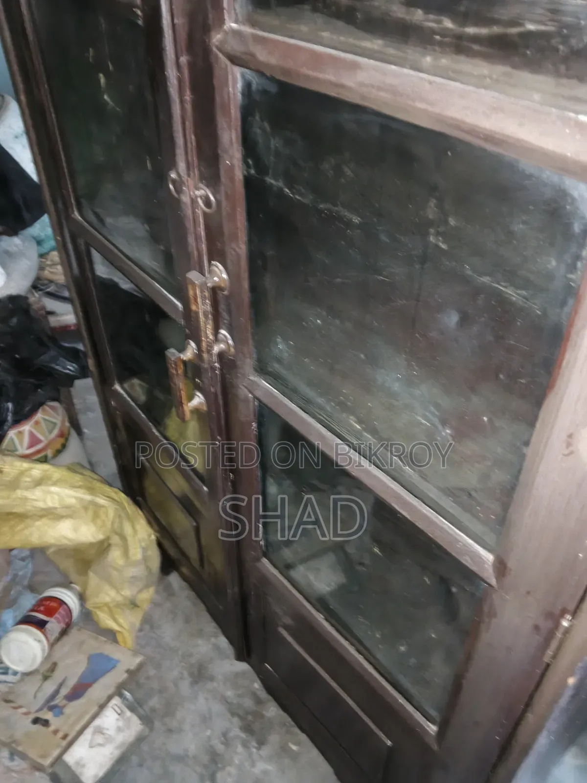 A teak wood wardrobe will be sold