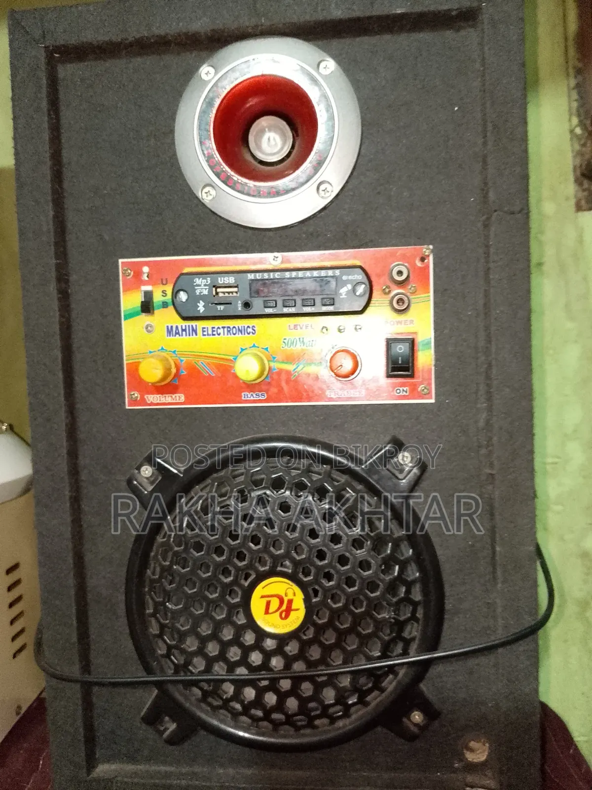 Mahin Electronics 500watt Dj Sound Box Bluetooth Usb