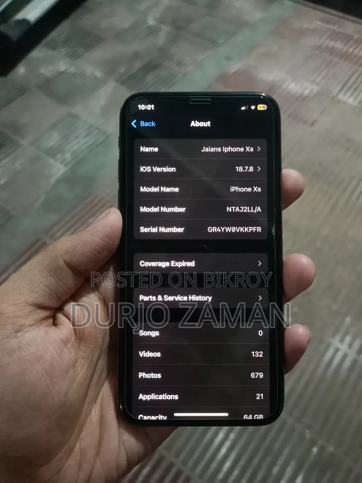 Apple iPhone XS 64 GB Gold
