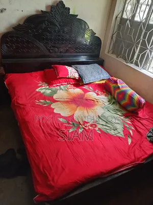 Very Good Malaysian Wood Bed, Used for 6 Months