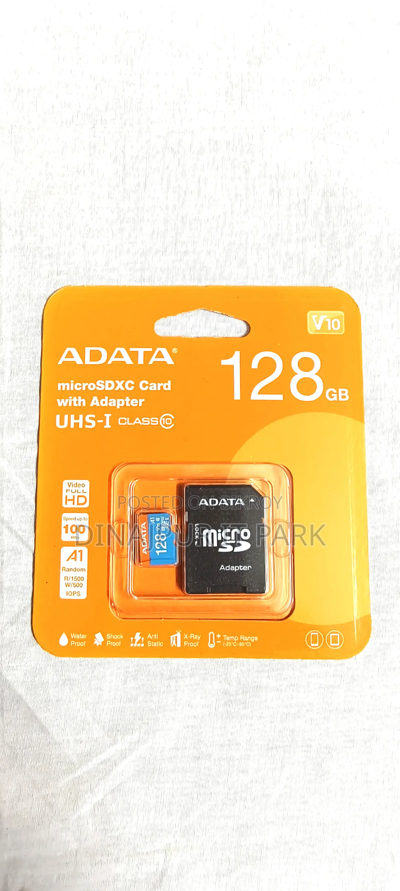 Adata 128gb Microsdxc Uhs-i Class 10 Memory Card With Adapter