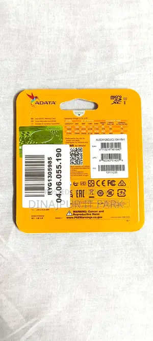 Adata 128gb Microsdxc Uhs-i Class 10 Memory Card With Adapter