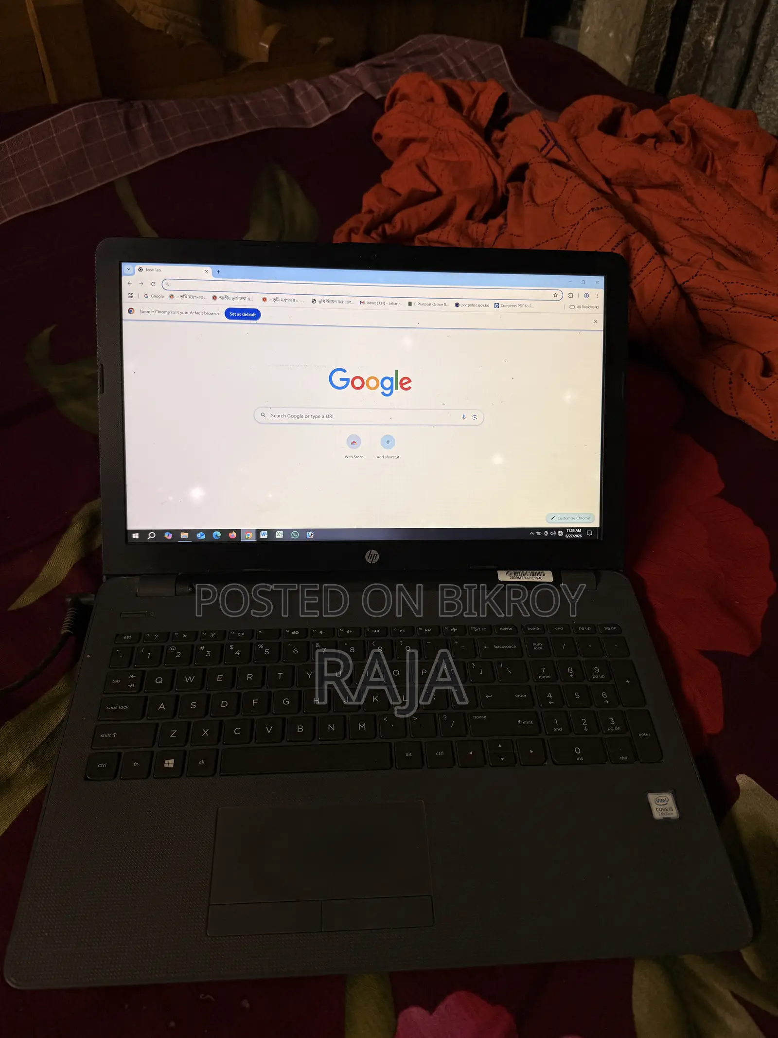 Laptop HP 8GB SSHD+SSD 256GB