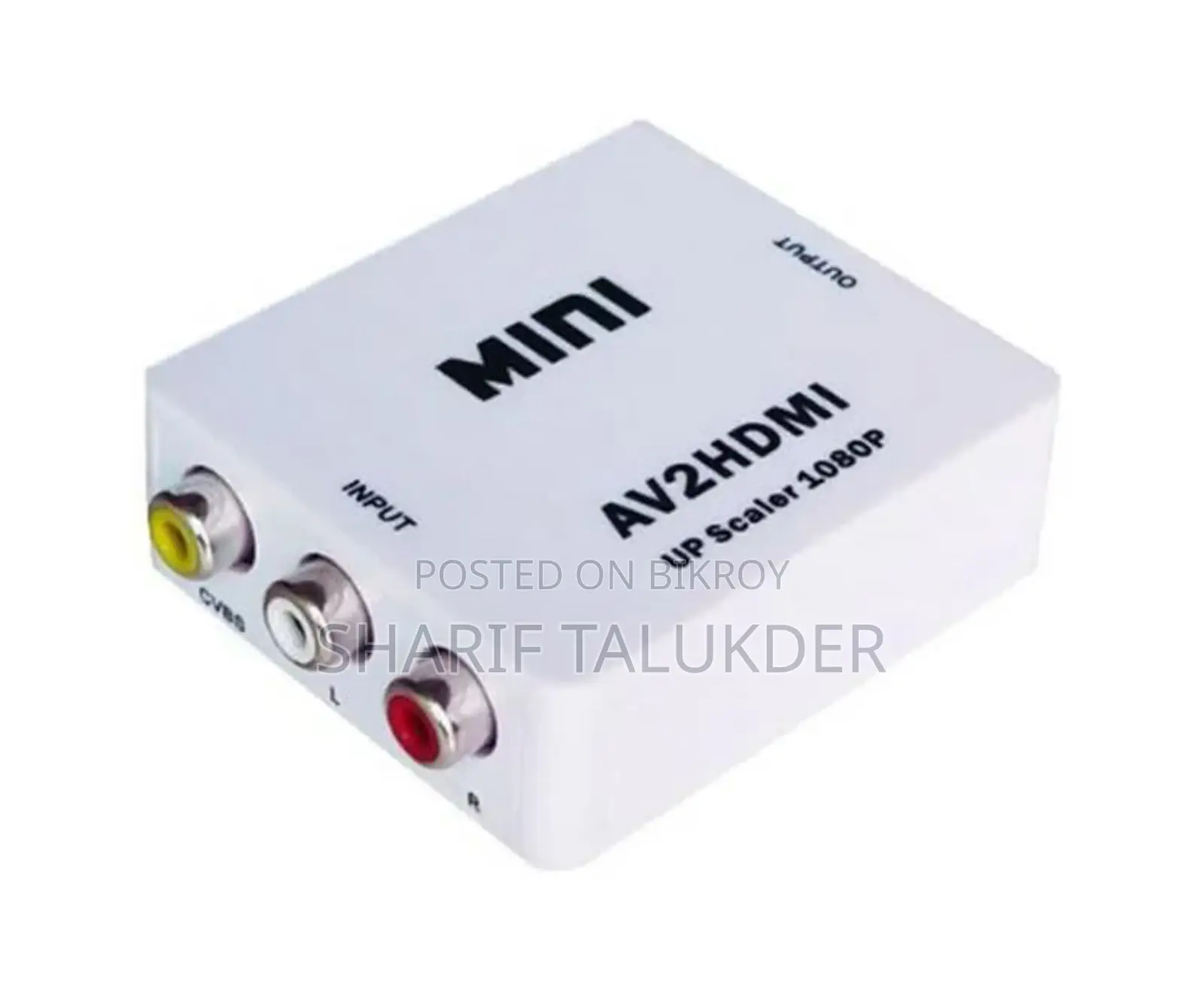 Av to Hdmi Video Converter Box Av2hdmi Rca Av Hdmi CVBS - White