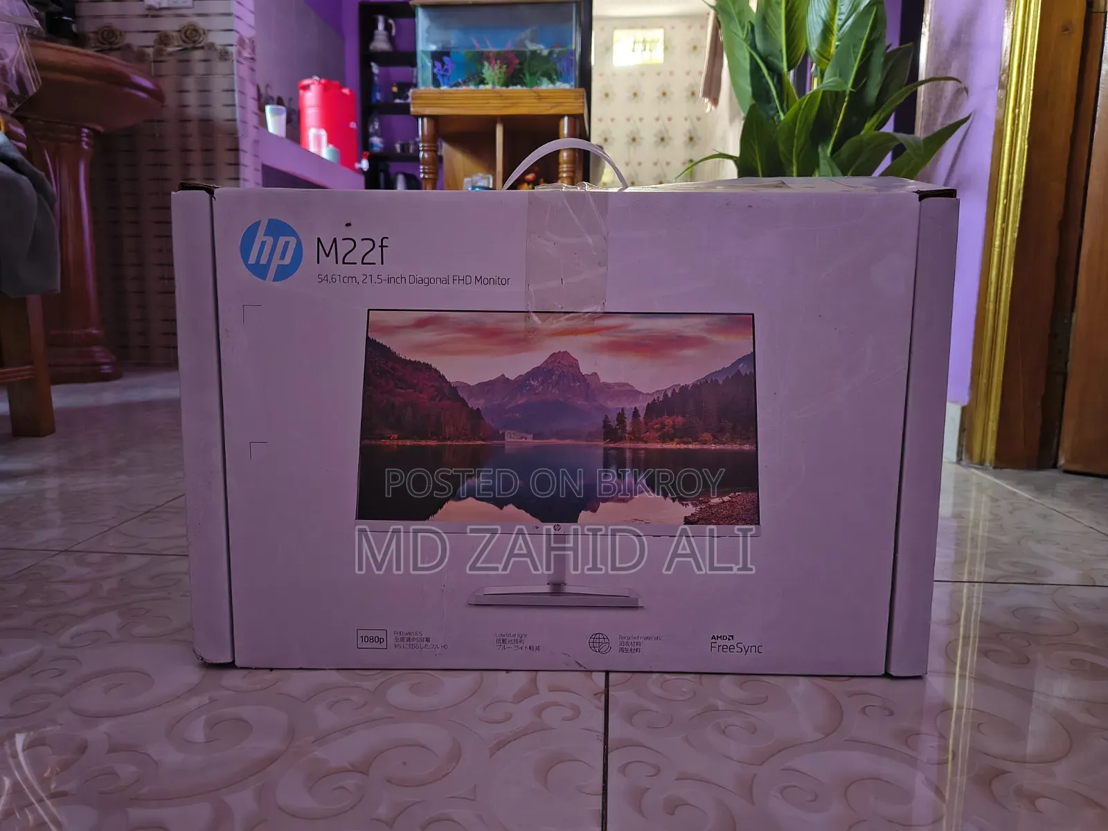 Hp M22f 22" FHD Ips Monitor With 2 Years Warranty Remaining