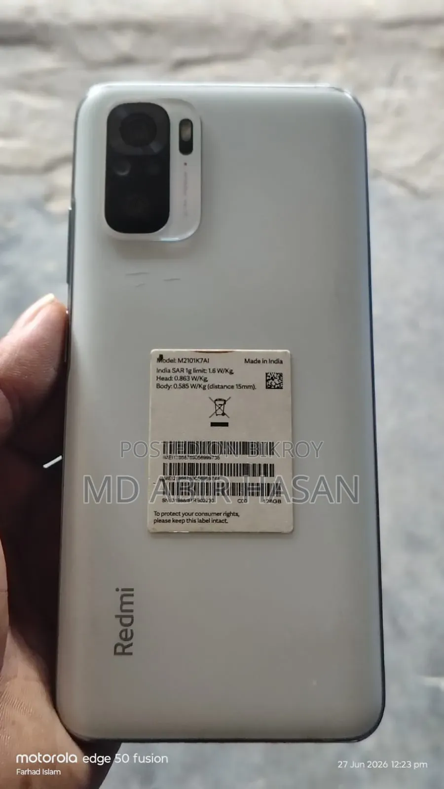 Xiaomi Redmi Note 10 128 GB White