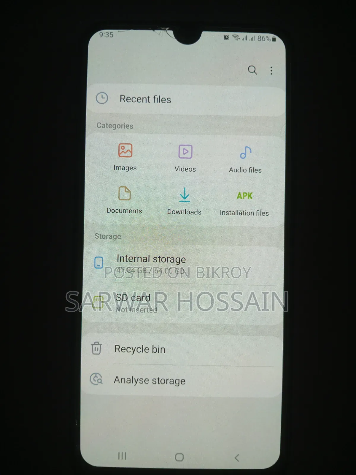 স্যামসাং গ্যালাক্সি এম২১ ৬৪ জিবি কালো