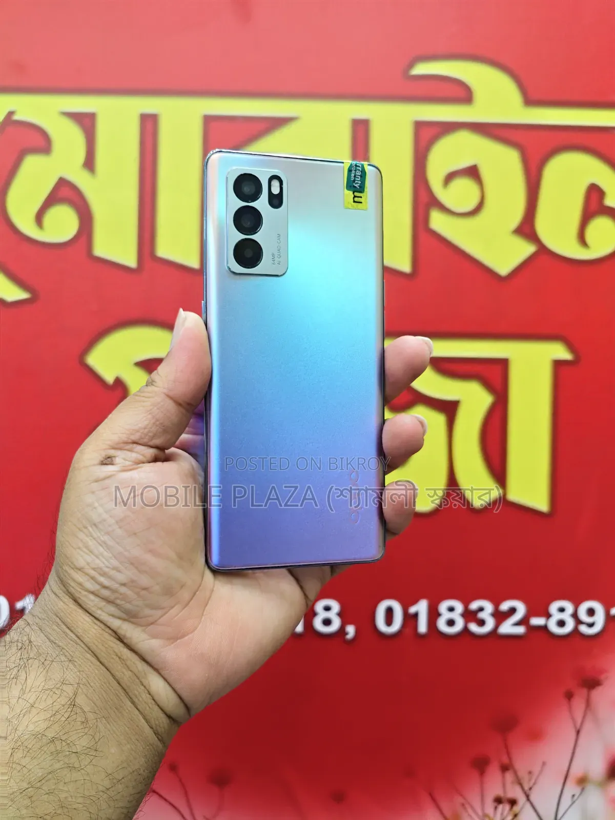 New Oppo Reno 256 GB Silver