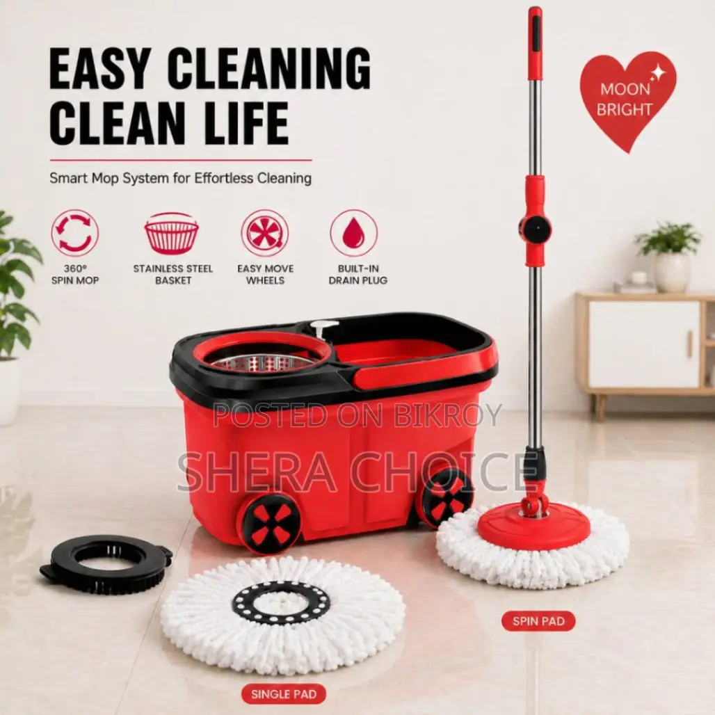 Bmw Mop With Spin Bucket, 360° Smart Spin Bmw Mop Bucket Set