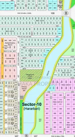 Purbachal Land Sale 5 Katha Sector-10