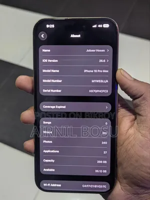 Apple iPhone 16 Pro Max 256 GB Black