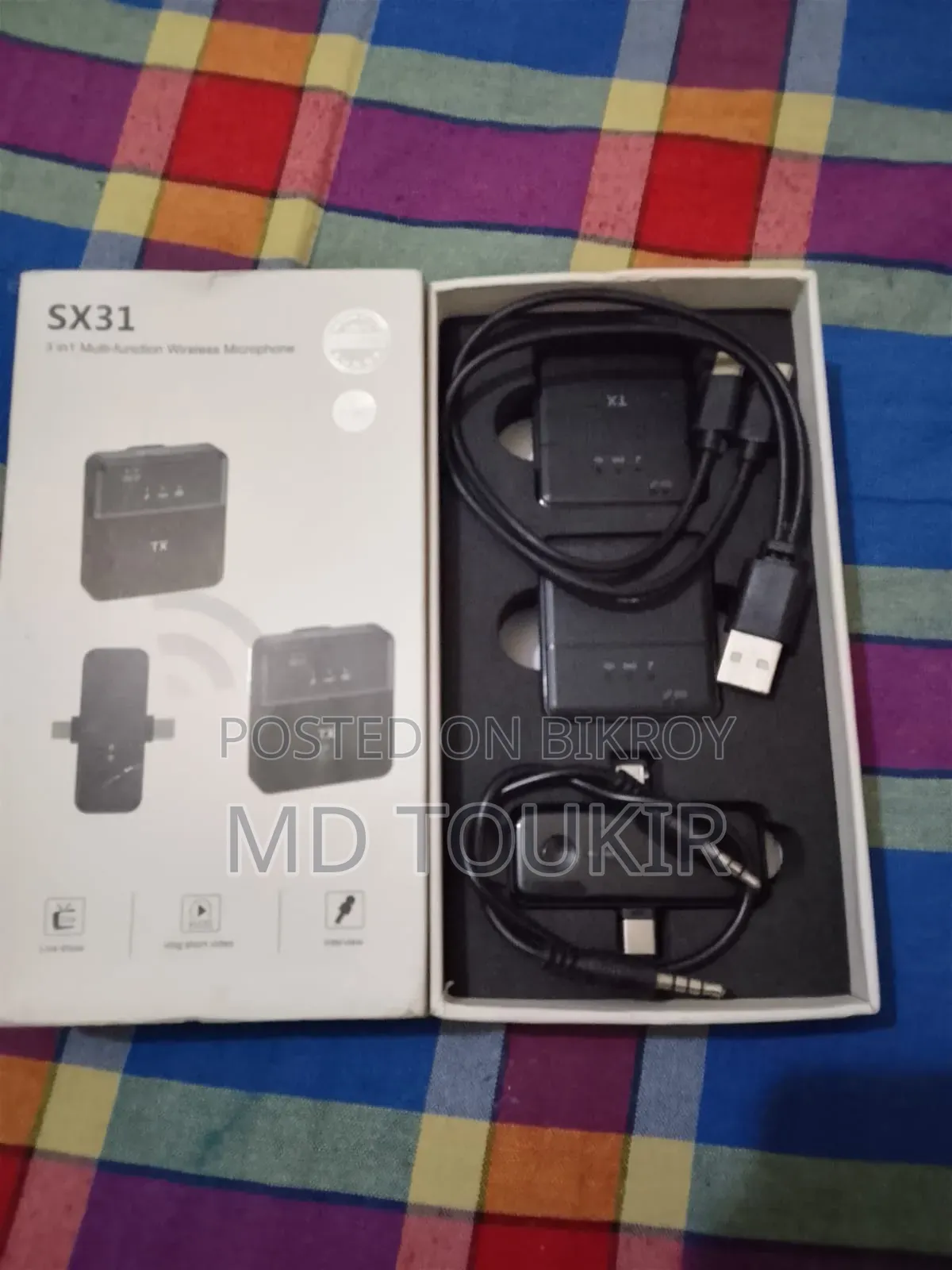 Sx31 3-in-1 Wireless Lapel Microphone – Professional Mini Lavalier Mic