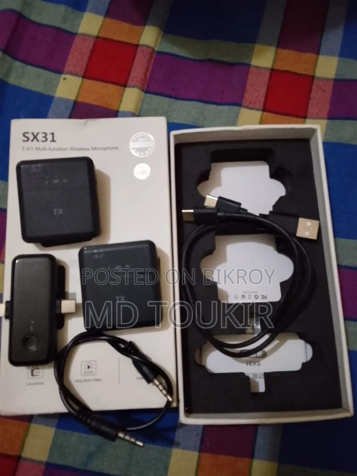 Sx31 3-in-1 Wireless Lapel Microphone – Professional Mini Lavalier Mic