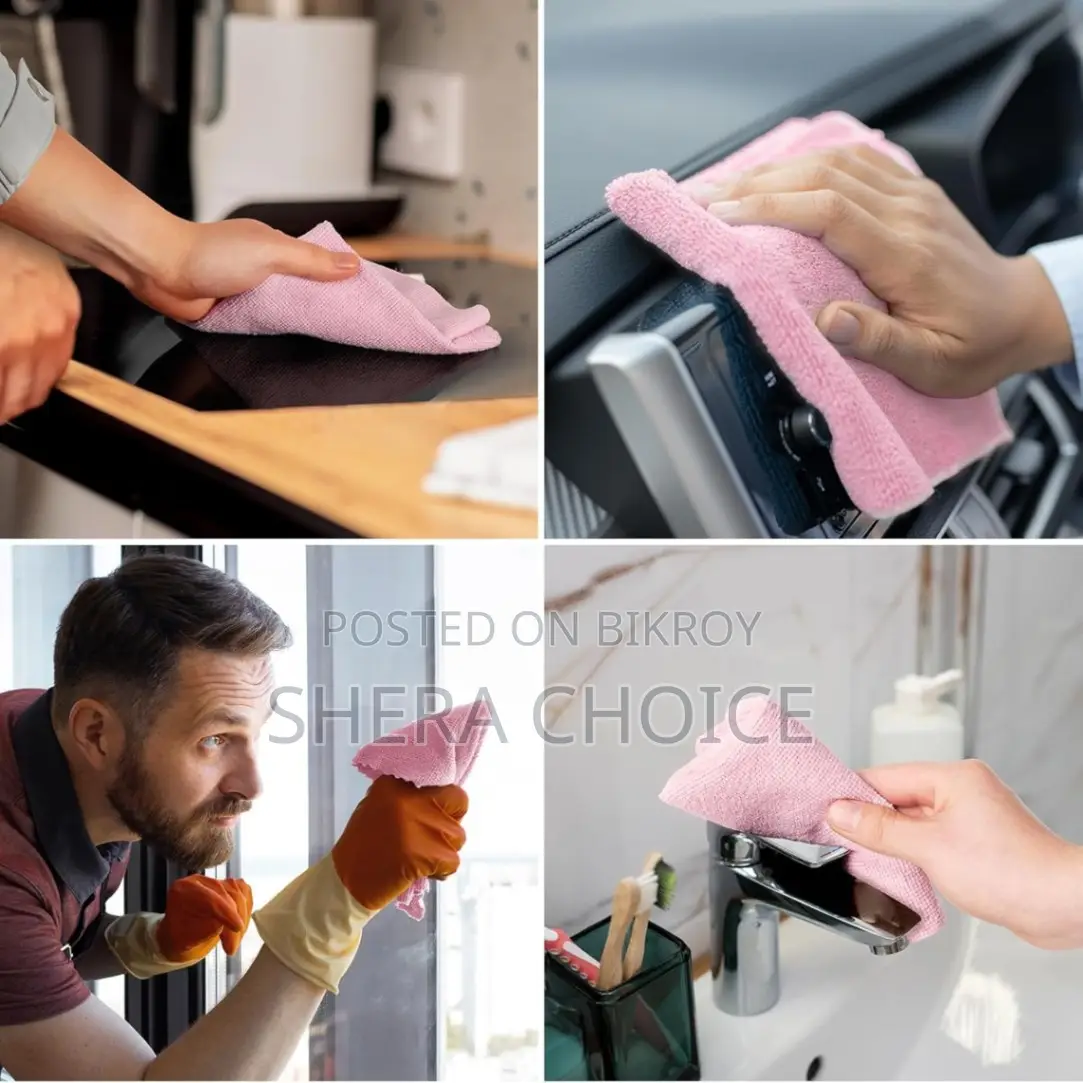 Reusable Microfiber Cleaning Cloth Roll for Cars