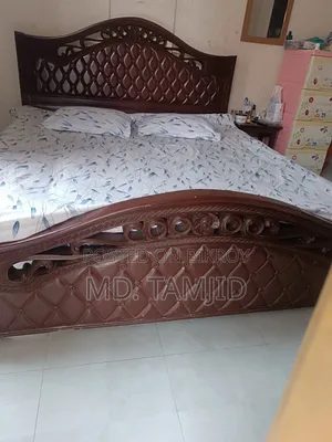 Solid Chittagong Teak Bed 7/6 Feet