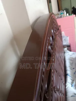 Solid Chittagong Teak Bed 7/6 Feet