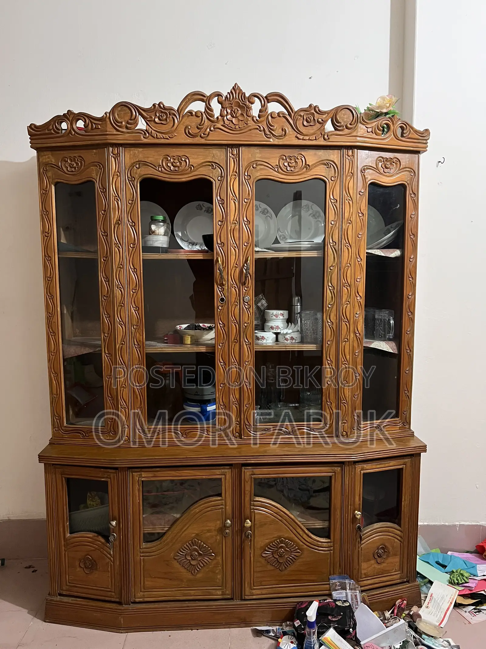 Original Chittagong Teak Wood Showcase for Sale