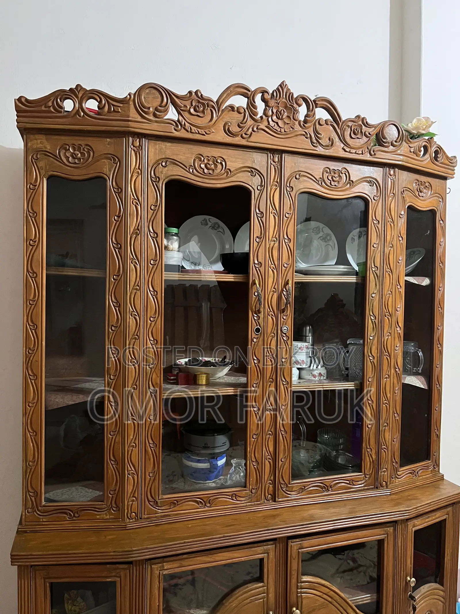 Original Chittagong Teak Wood Showcase for Sale