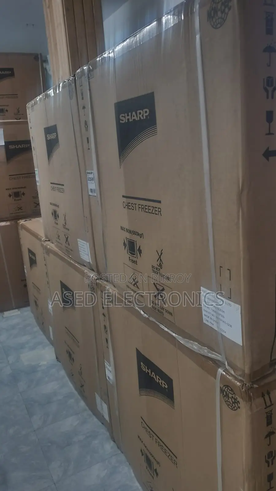 Sharp Deep Freezer Sjc-238-bk - 220 Ltr - Black