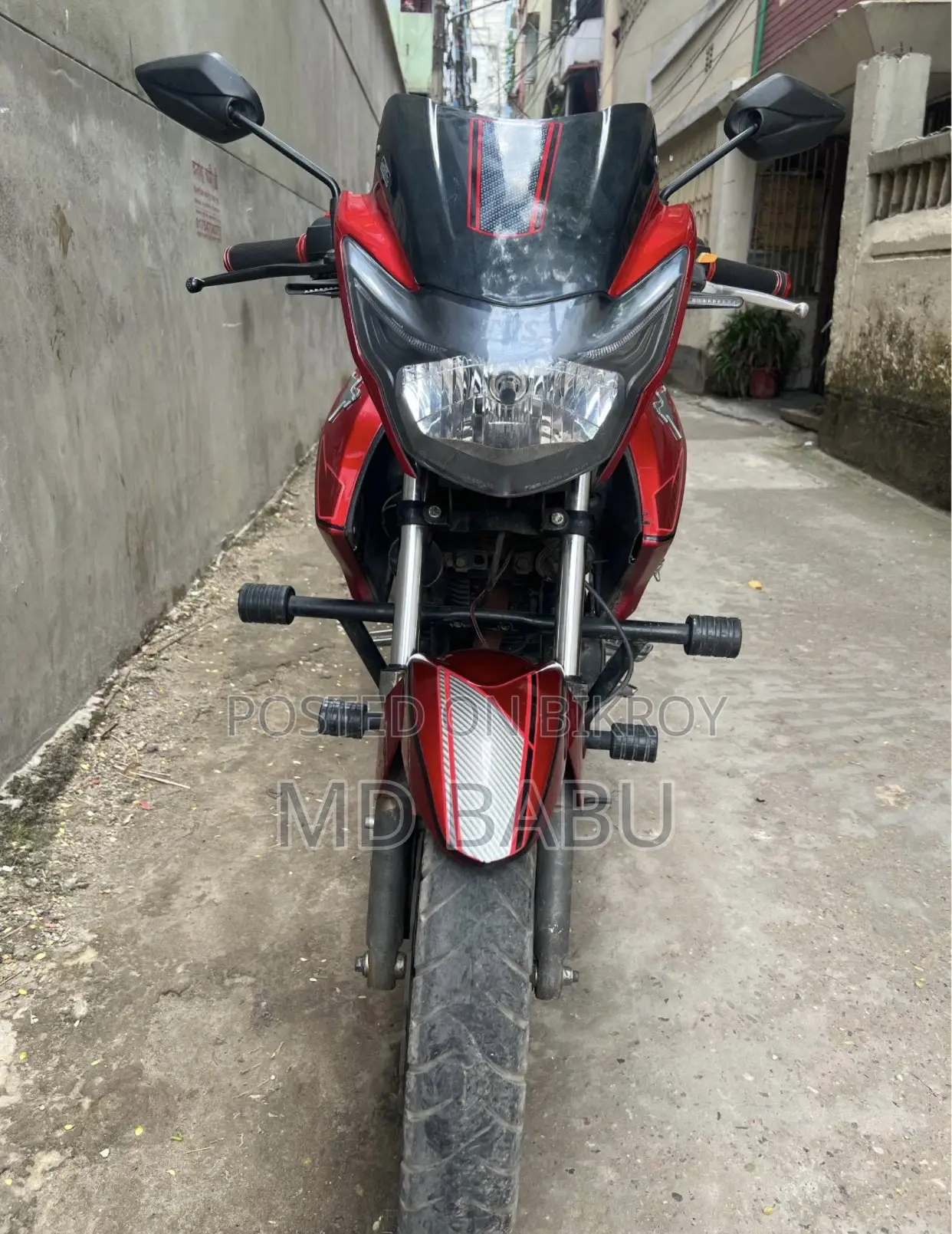 টিভিএস অ্যাপাচি আরটিআর ১৬০ ২ভি ২০১৮ লাল