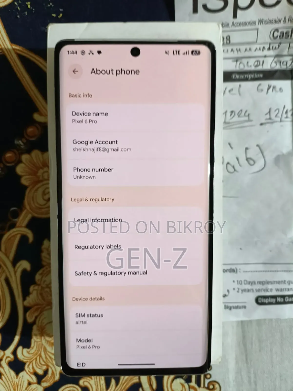 Google Pixel 6 Pro 128 GB White