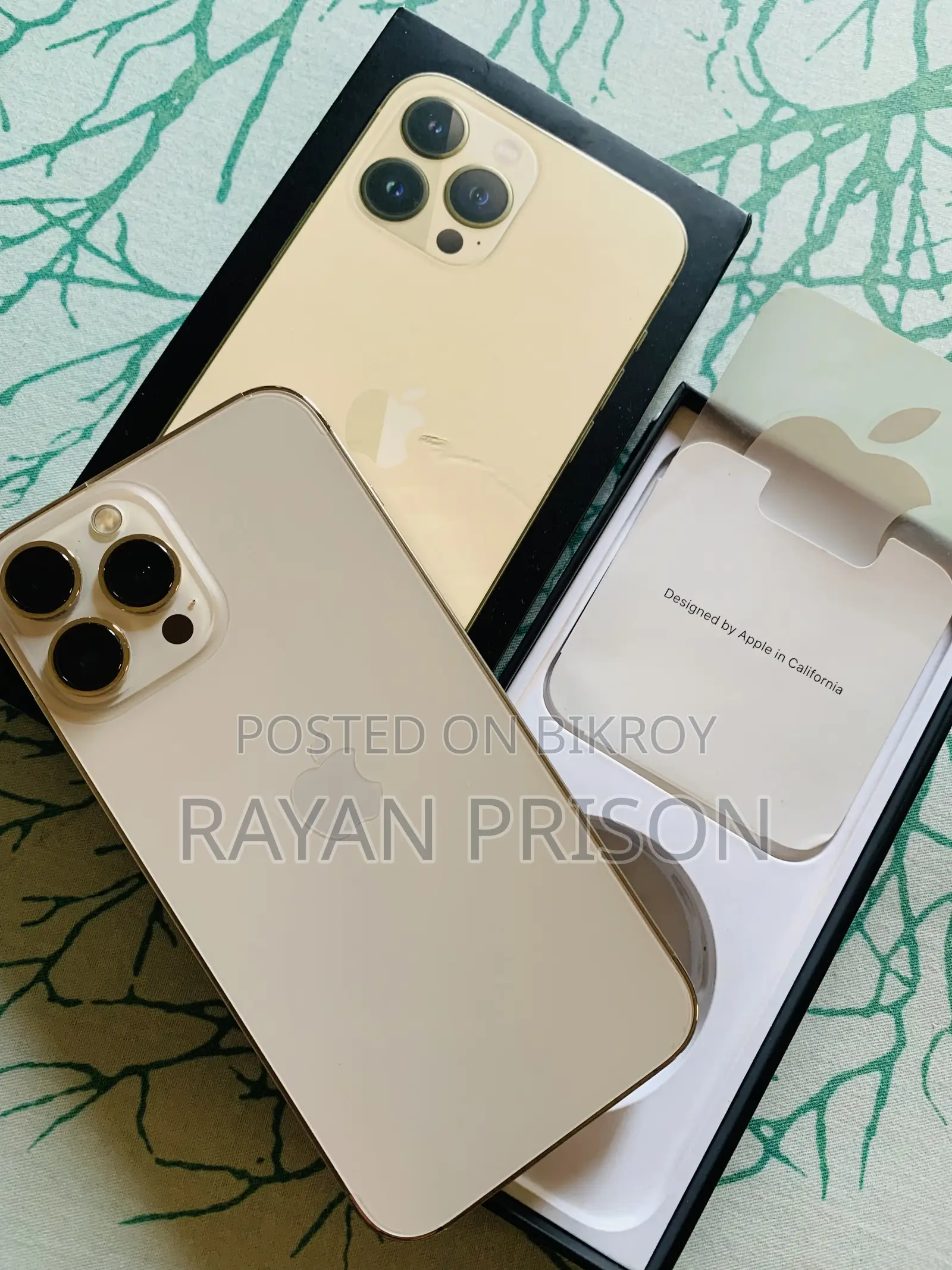 নতুন অ্যাপল আইফোন ১৩ প্রো ম্যাক্স ১২৮ জিবি গোল্ড