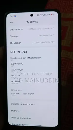 Xiaomi Redmi K80 Ultra 256 GB Black