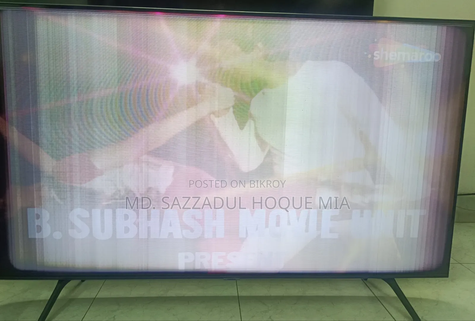 Samsung Tu7000 55" Crystal Uhd 4k Smart Tv (Destroyed Panel)
