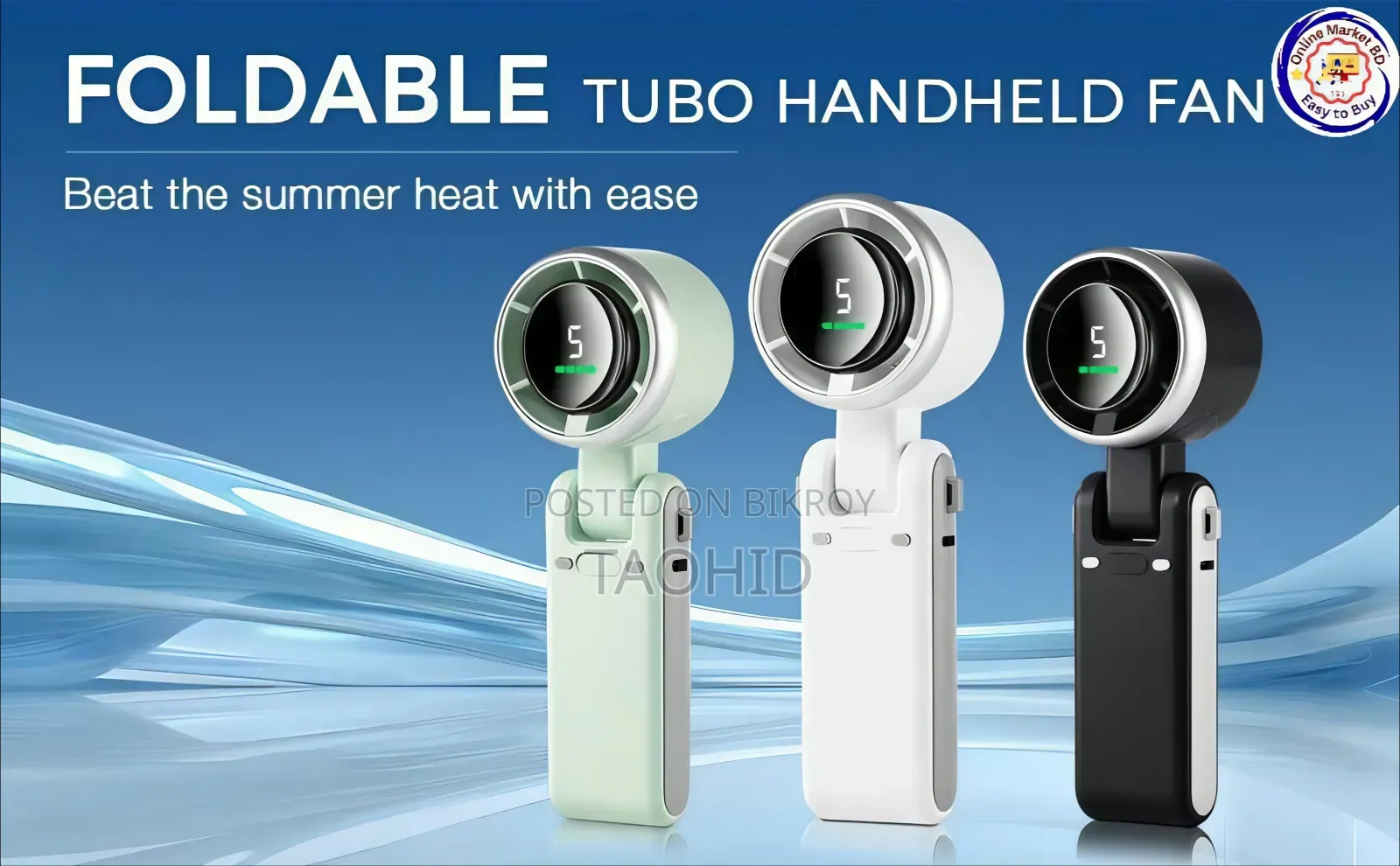 Portable Mini Handheld Fan – Smart Cooling Device