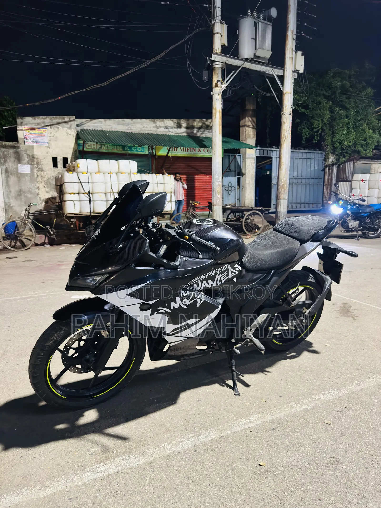 New Suzuki Gixxer SF FI 2023 Black