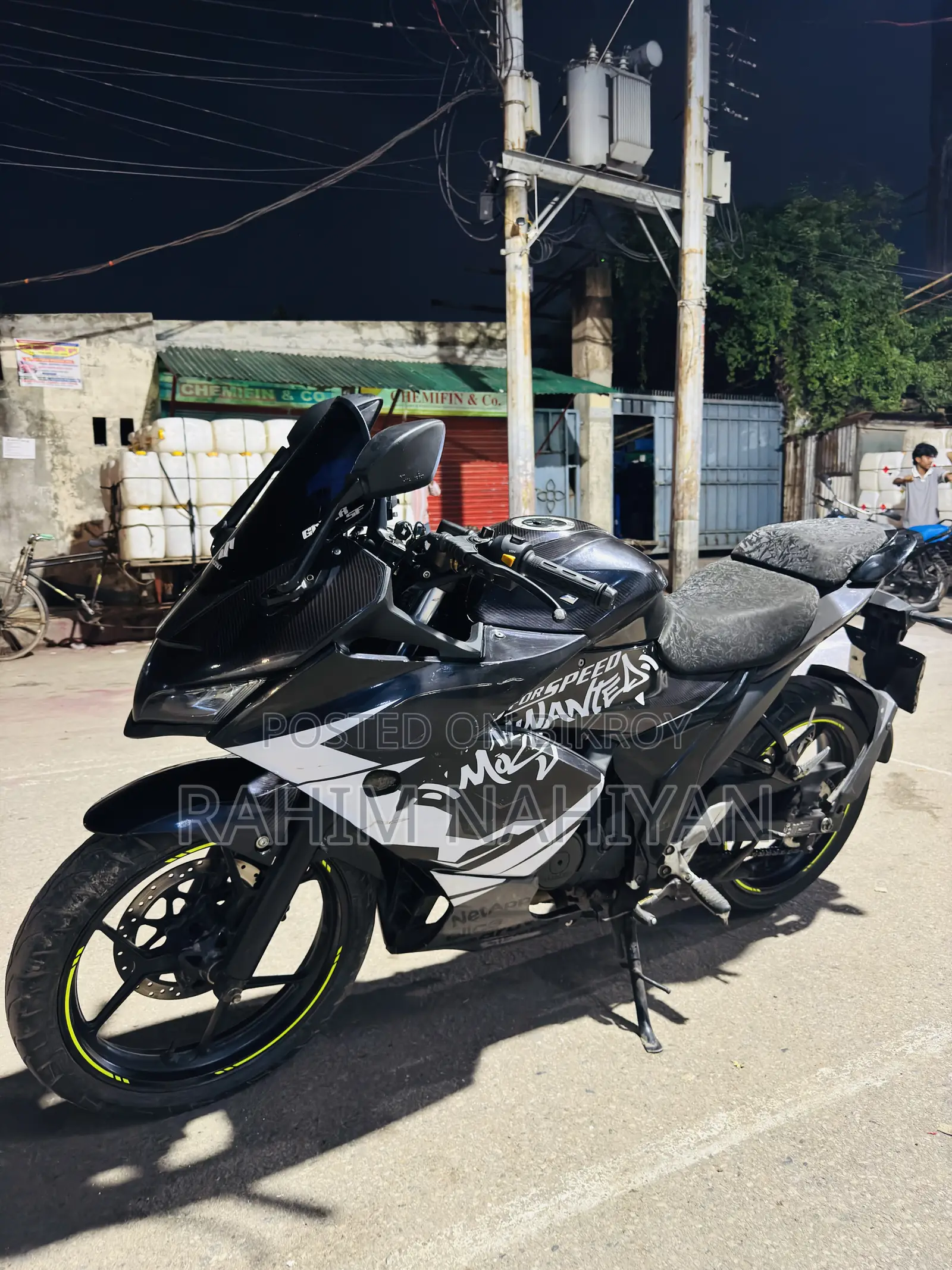 New Suzuki Gixxer SF FI 2023 Black
