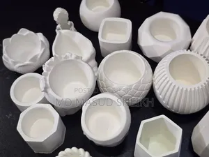 Gypsum Showpiece Candler Flower Tub Jewellery Box More