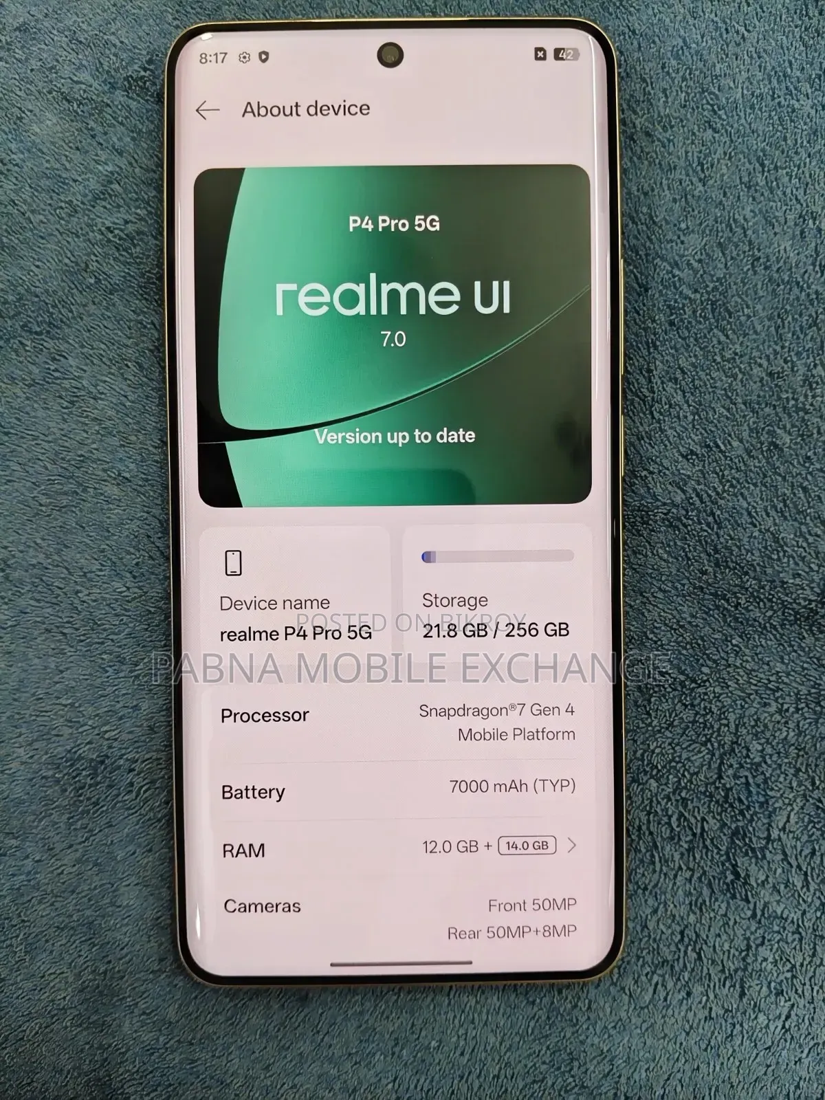 Realme P4 Pro 256 GB Gold