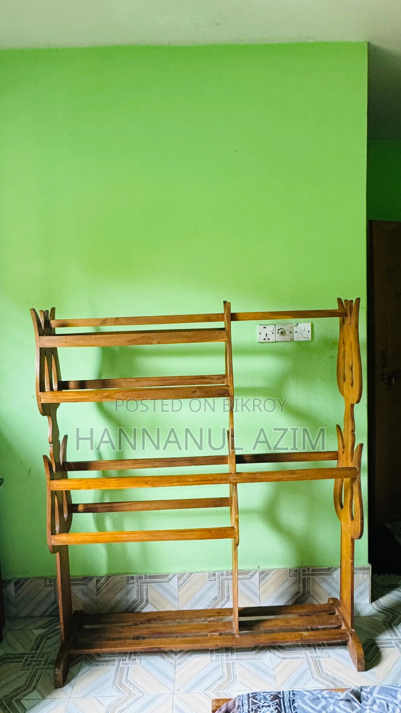 Solid Wooden Cloth Rack (Alna) | Strong Durable | Urgent Sale