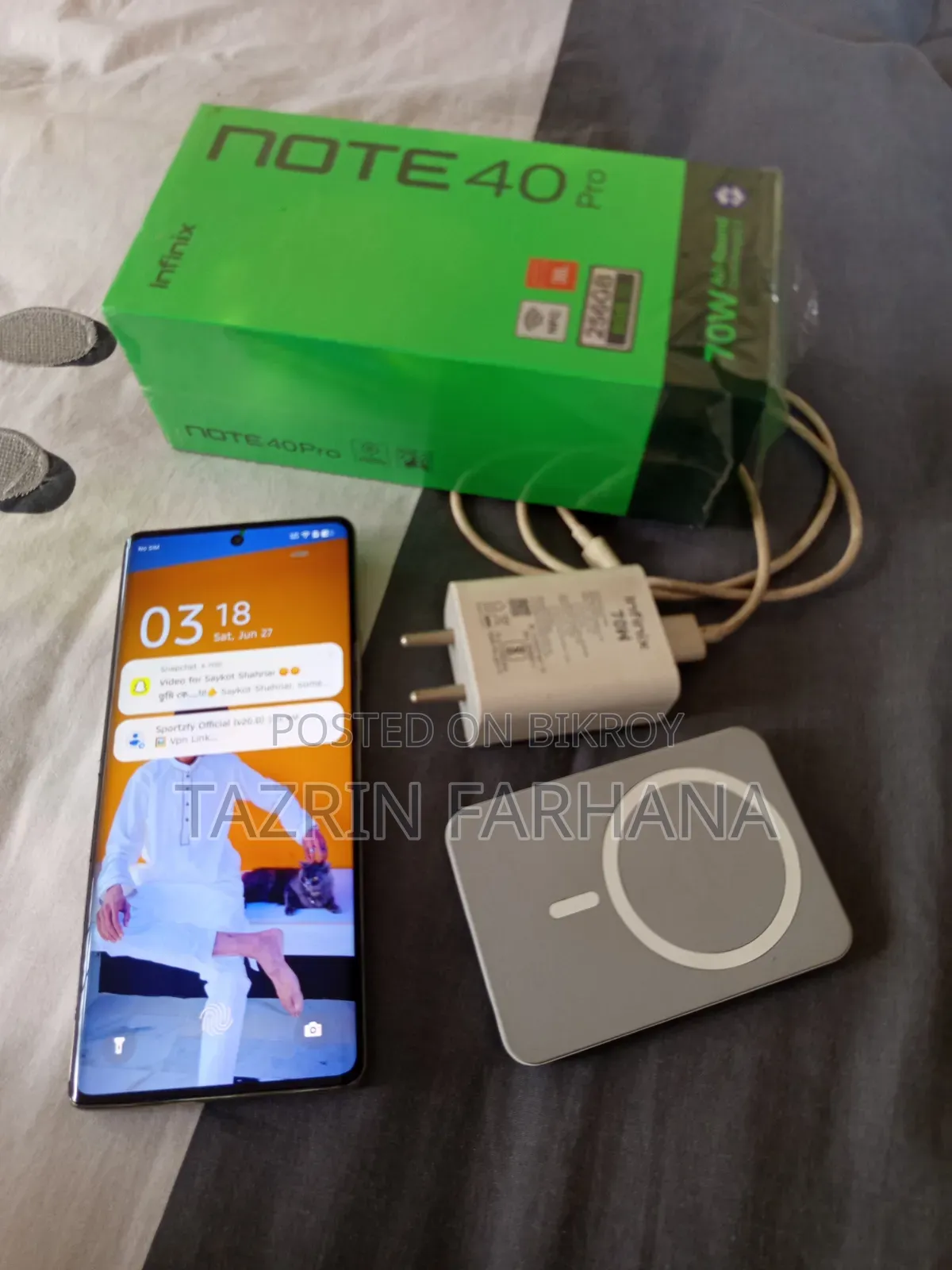 Infinix Note 40 Pro 256 GB Gray