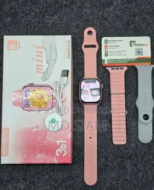 ​ Keqiwear Kw68 Mini Smart Watch (3+1 Straps Combo)