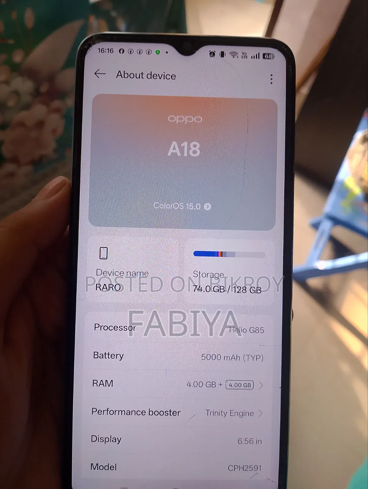 Oppo A18 128 GB